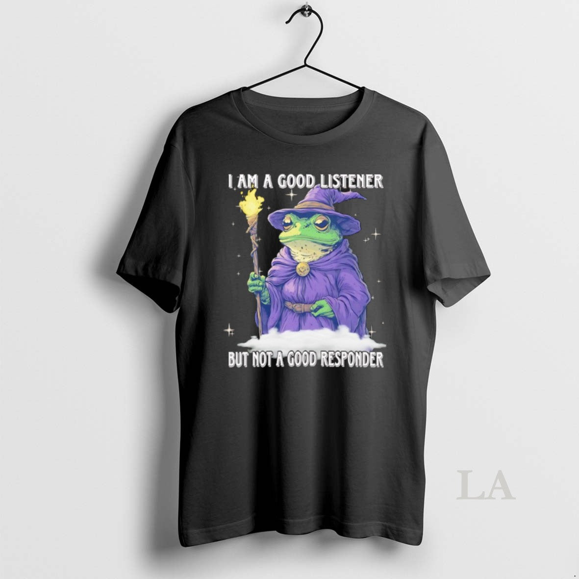 Original Wizard Frog I Am A Good Listener But Not A Good Responder T-Shirts, Hoodie, Sweatshirt | DripVista.com