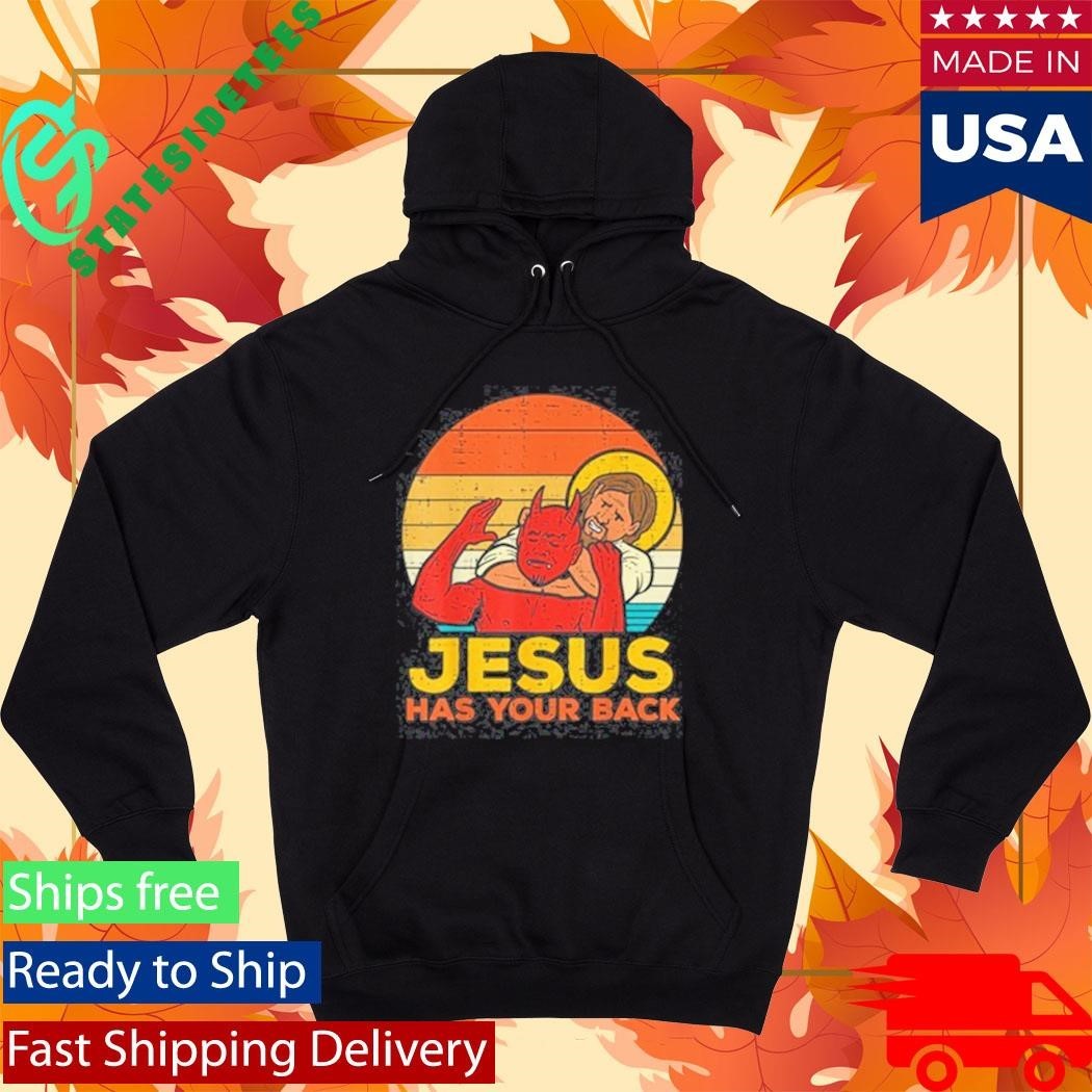 Otis Wrestler Jesus Has Your Back Jiu Jitsu Retro Christian Shirt