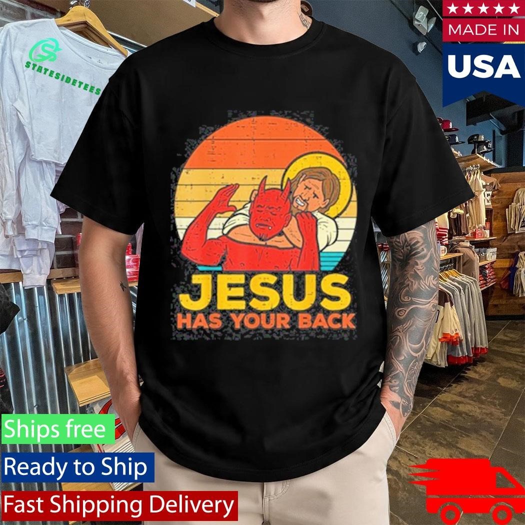 Otis Wrestler Jesus Has Your Back Jiu Jitsu Retro Christian Shirt