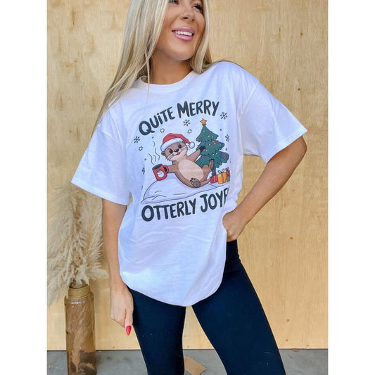 Otterly Joyful Graphic Top