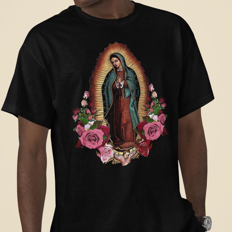 Our Lady of Guadalupe Marian Catholic Unisex Short Sleeve T-Shirt