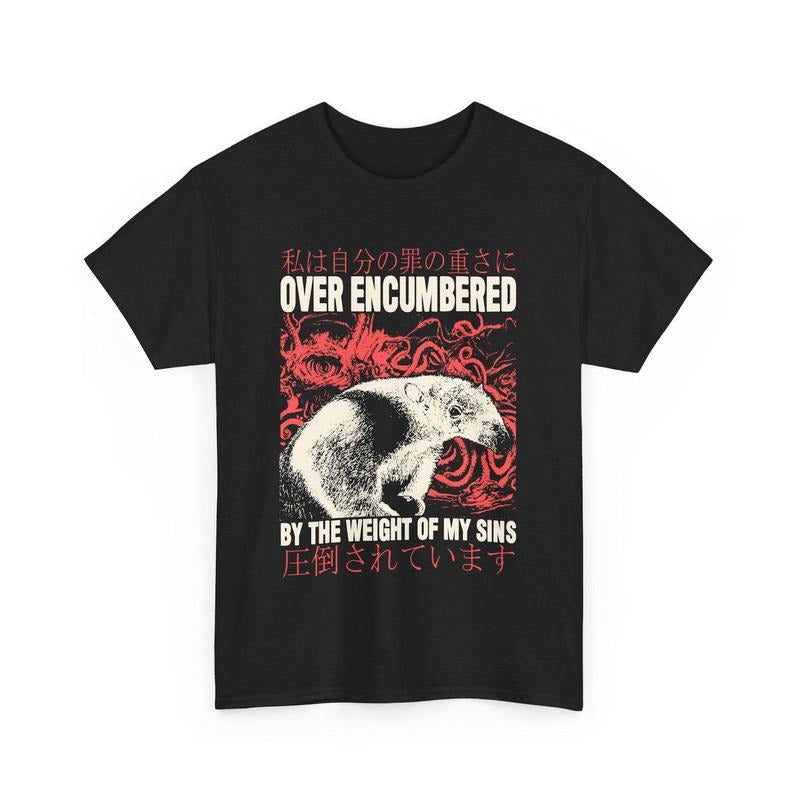 Over Encumbered Anteater T-Shirt Hoodie, Sweatshirt | DripVista.com