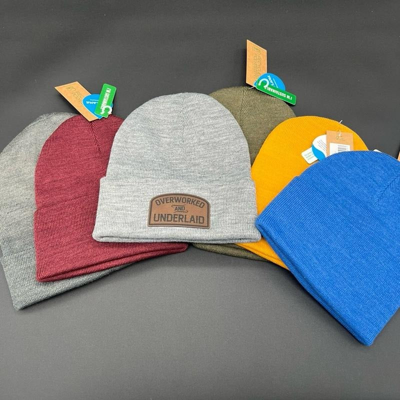 Overworked Underlaid Beanie T-Shirts, Hoodie, Sweatshirt | DripVista.com