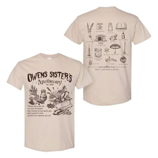 Owens Sister Shirt, Midnight Margaritas Witch Shirt, Gifts for Halloween, Witchy Halloween Apparel, Practical Magic Movie Shirt, Old Gothic Halloween Movie Shirt