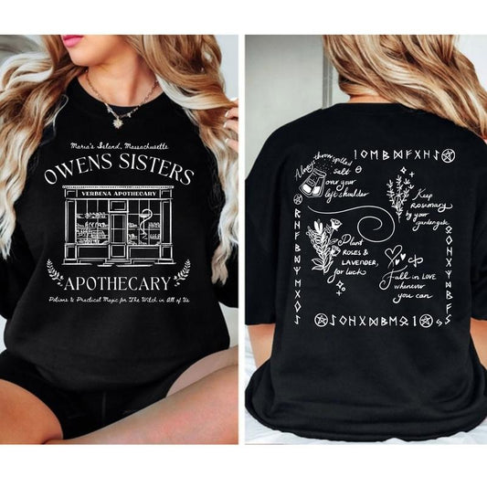 Owens Sister Shirt, Midnight Margaritas Witch Shirt, Gifts for Halloween, Witchy Halloween Apparel, Practical Magic Movie Shirt, Old Gothic Halloween Movie Shirtstyle{n002}2