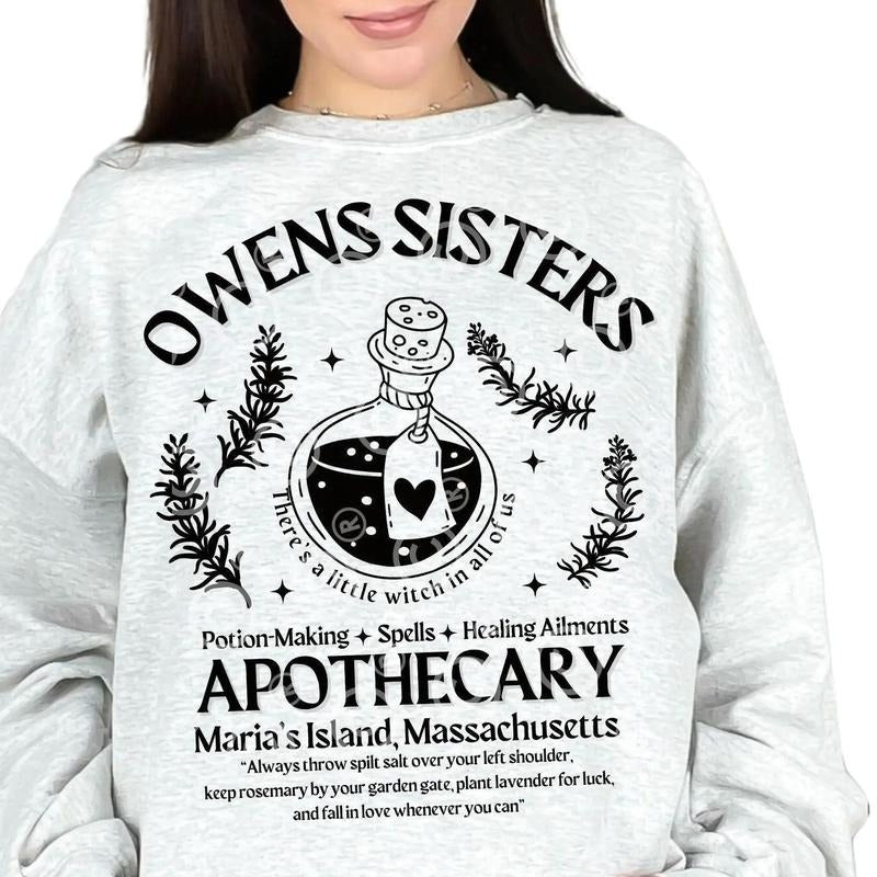 Owens Sisters Practical Magic Shirt, Apothecary Shirt, Practical Magic Movie, Witch Shirt, Basic Witch,Cute Fall Shirt,Halloween Shirt