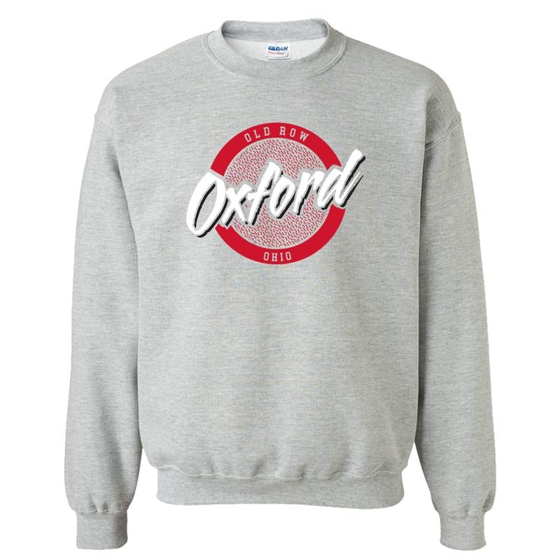 Oxford, Ohio Circle Crewneck Sweatshirt, Vintage Graphic Sweatshirt, Vintage Crewnecks Sweatshirt