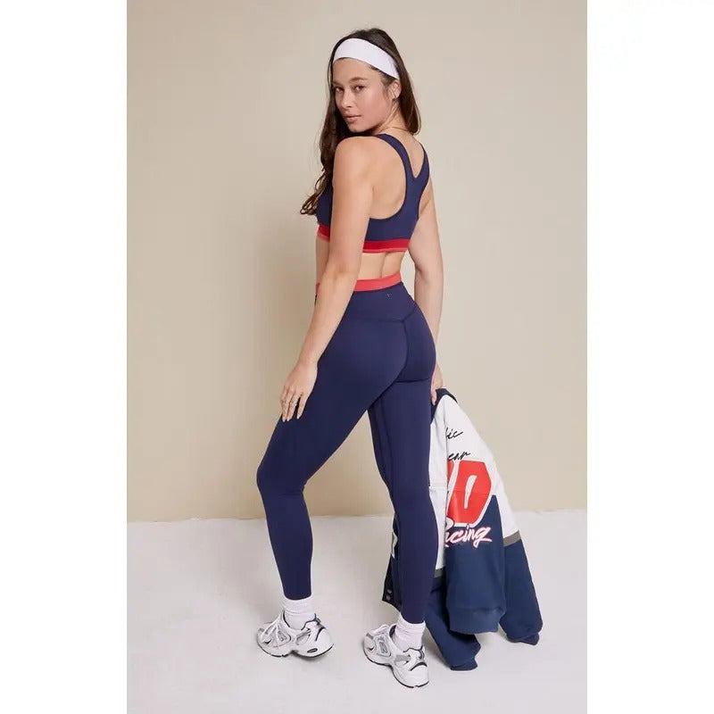 PAC 1980 Women's PAC WHISPER Active Navy Whitney Yoga Pants T-Shirts, Hoodie, Sweatshirt | DripVista.com