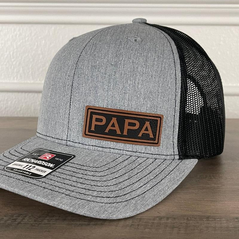 PAPA Side Leather Patch Hat T-Shirts, Hoodie, Sweatshirt | DripVista.com