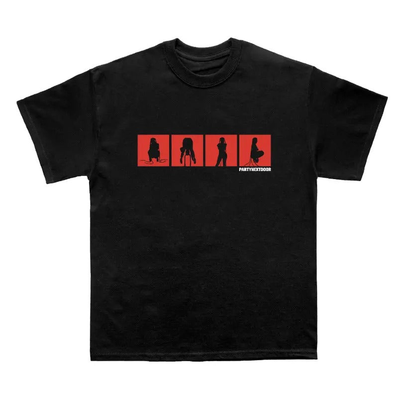 PARTYNEXTDOOR 4 Black Logo T-shirt Classic Cotton Hoodie, Sweatshirt | DripVista.com