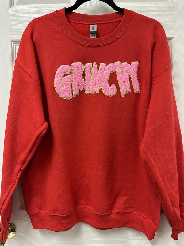 PINK I'm Not Going Pink Patch Sweatshirt -- RED T-Shirts, Hoodie | DripVista.com