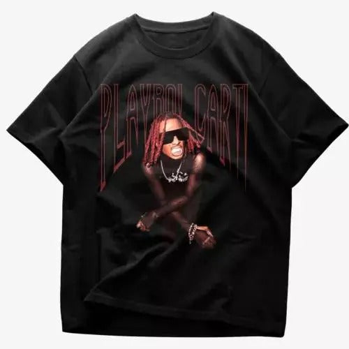 PLAYBOI CARTI T-SHIRT Rap Tee Concert Merch Whole Lotta Red Die Lit Rare Hip H Hoodie, Sweatshirt | DripVista.com