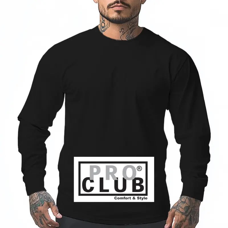 PROCLUB Heavyweight Long Sleeve T Shirts for Men Hoodie, Sweatshirt | DripVista.com