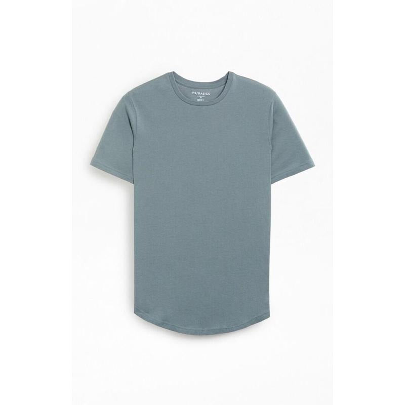 PS Basics Men's Basic Scalloped T-Shirt Hoodie, Sweatshirt | DripVista.com