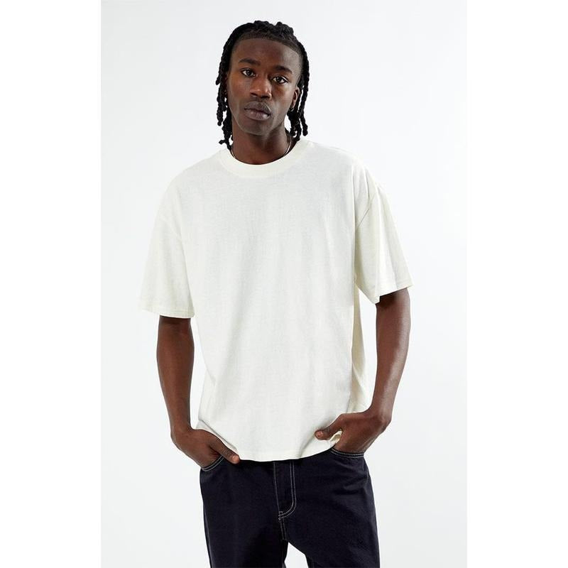 PS Basics Men's Loch Solid Boxy T-Shirt Hoodie, Sweatshirt | DripVista.com
