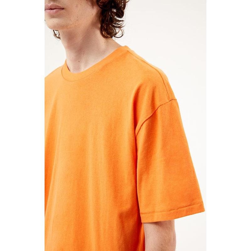 PS Basics Men's Orange Reece Regular T-Shirt Hoodie, Sweatshirt | DripVista.com