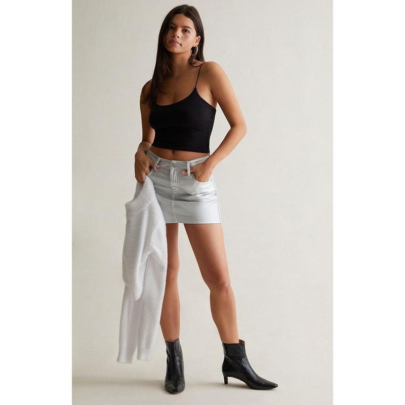 PS Basics by Pacsun Women's Easy Cropped Cami T-Shirts, Hoodie, Sweatshirt | DripVista.com