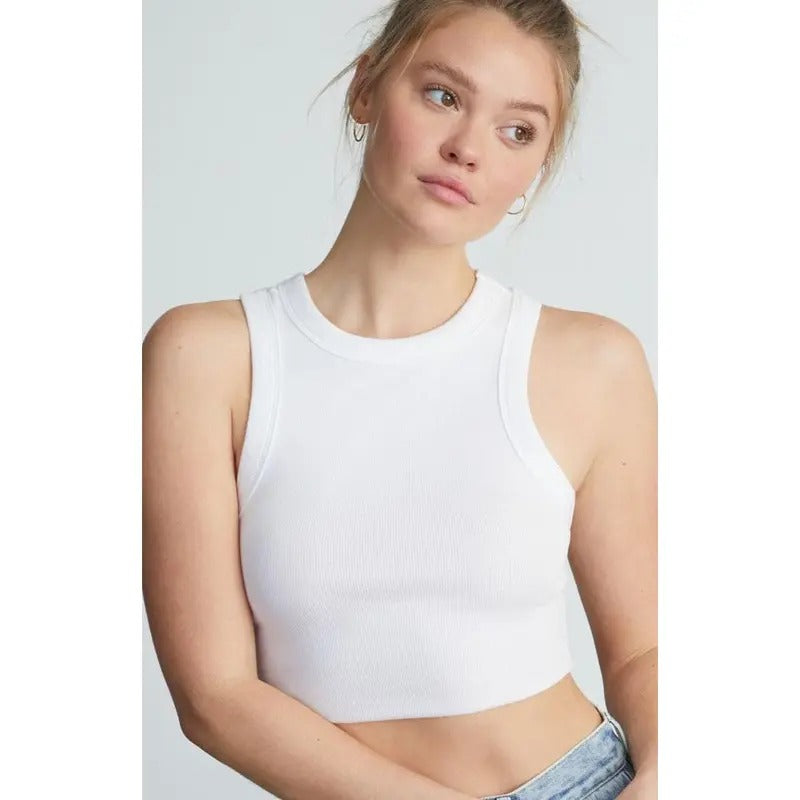 PS Basics by Pacsun Women's Nadia Racer Tank Topstyle{n002}4 T-Shirts, Hoodie, Sweatshirt | DripVista.com