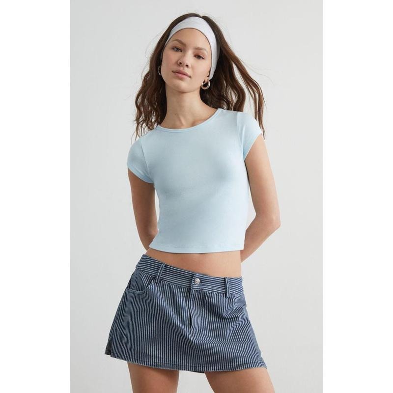 PS Basics by Pacsun Women's Nicole Baby T-Shirt Hoodie, Sweatshirt | DripVista.com