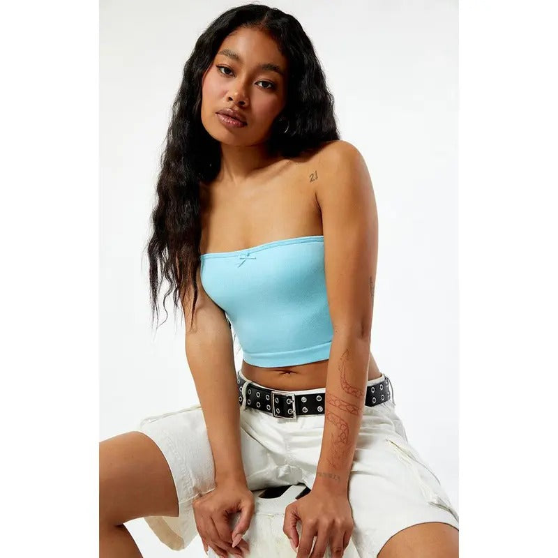PS Basics by Pacsun Women's Seamless Tube Top T-Shirts, Hoodie, Sweatshirt | DripVista.com