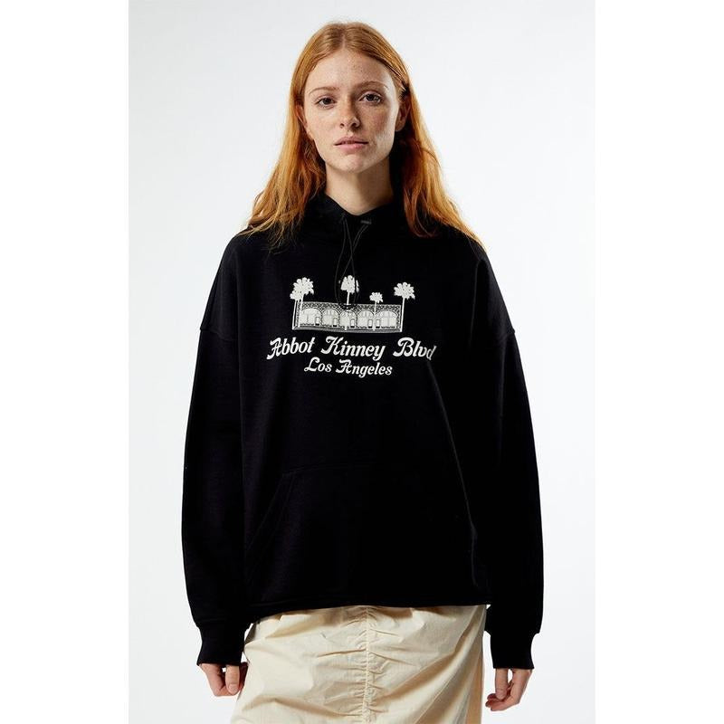 PacSun Women's Abbot Kinney Funnel Neck Hoodie T-Shirts, Sweatshirt | DripVista.com