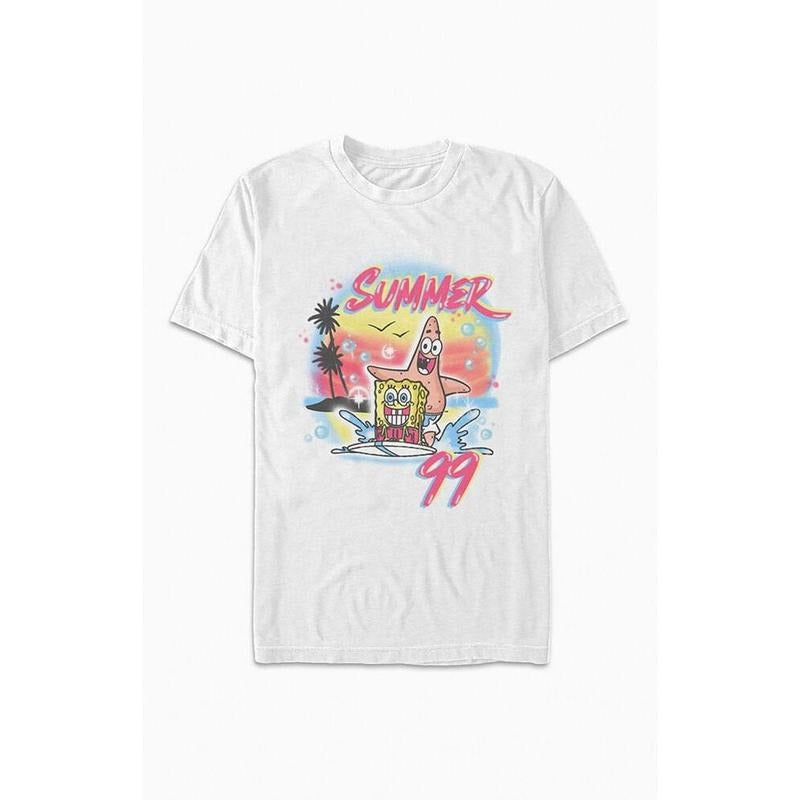 PacSun Women's Airbrushed SpongeBob T-Shirt Hoodie, Sweatshirt | DripVista.com