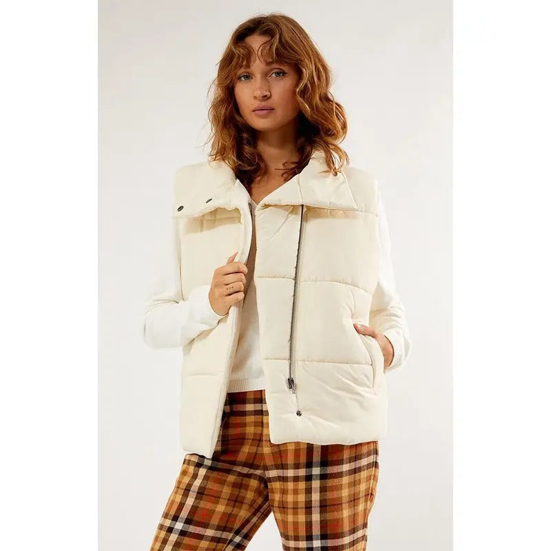 PacSun Women's Asymmetrical Puffer Vest T-Shirts, Hoodie, Sweatshirt | DripVista.com