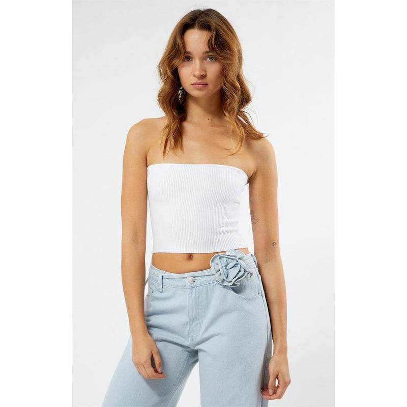 PacSun Women's Basic Sweater Tube Top T-Shirts, Hoodie, Sweatshirt | DripVista.com