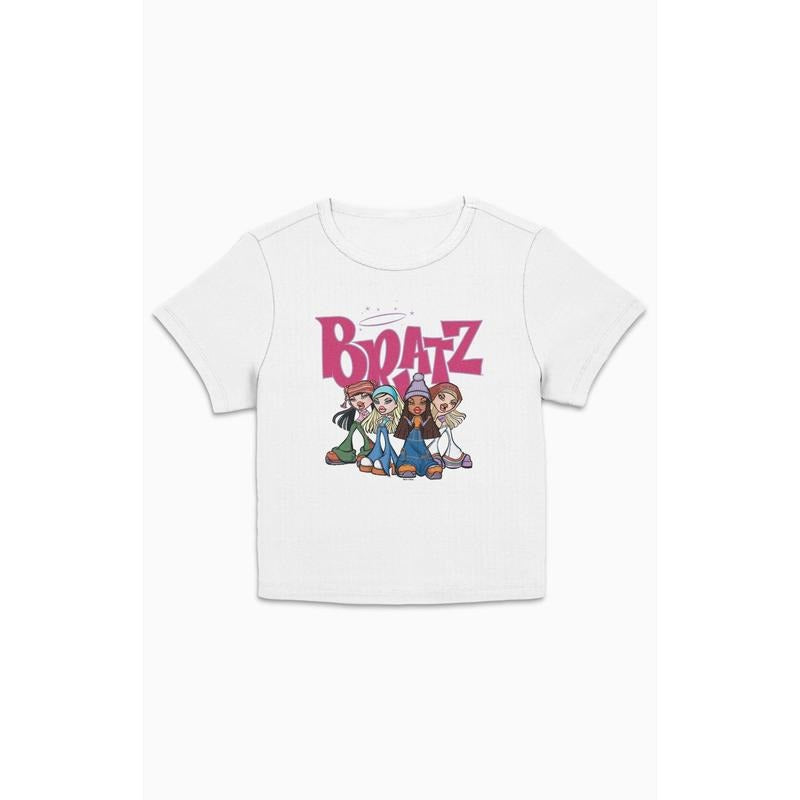 PacSun Women's Bratz Crew Pose Cropped T-Shirt Hoodie, Sweatshirt | DripVista.com