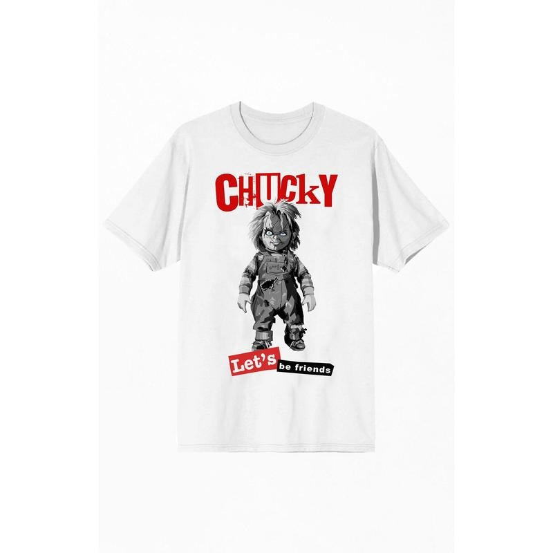 PacSun Women's Chucky Let's Be Friends T-Shirt Hoodie, Sweatshirt | DripVista.com