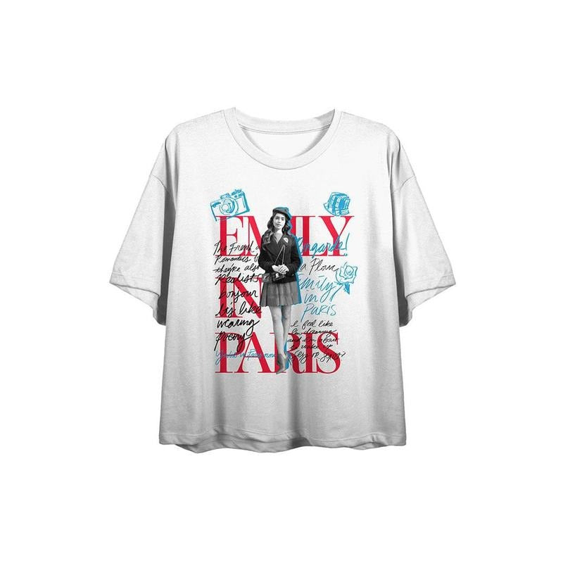 PacSun Women's Emily in Paris Sketch Art T-Shirt Hoodie, Sweatshirt | DripVista.com
