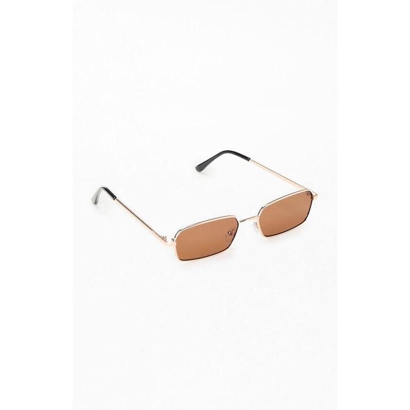 PacSun Women's Gold Metal Rectangle Frame Sunglasses T-Shirts, Hoodie, Sweatshirt | DripVista.com