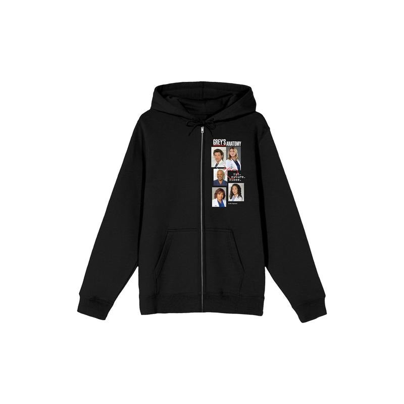 PacSun Women's Grey's Anatomy Cross Collage Zip Up Hoodie T-Shirts, Sweatshirt | DripVista.com