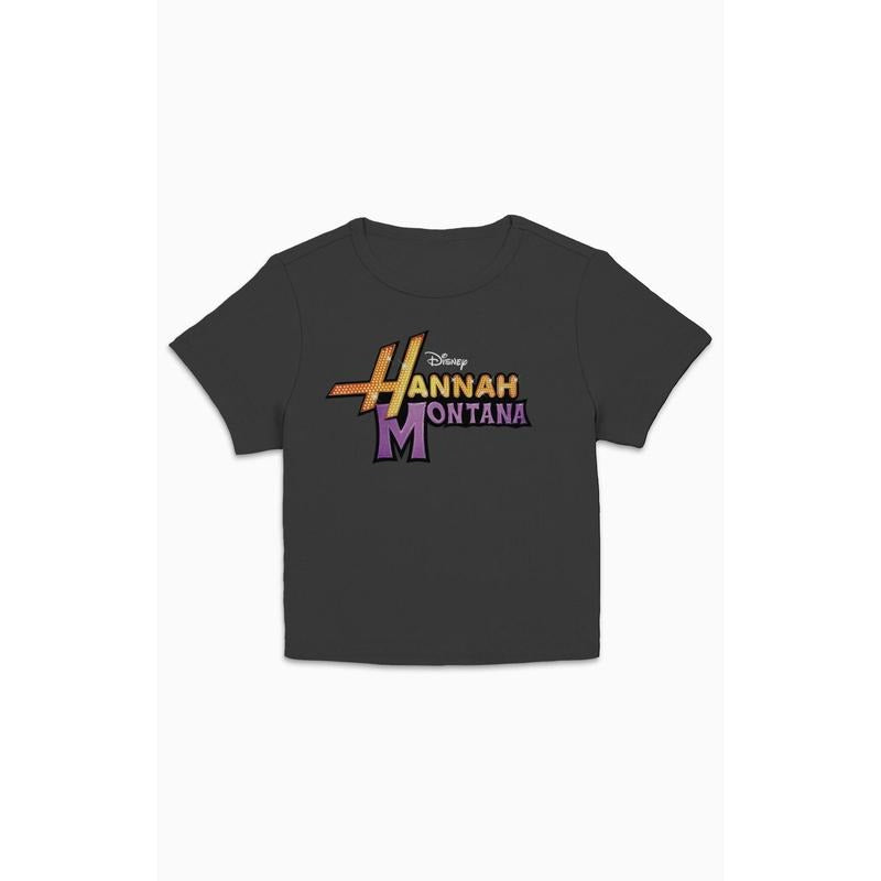 PacSun Women's Hannah Montana Glam Logo Cropped T-Shirt Hoodie, Sweatshirt | DripVista.com
