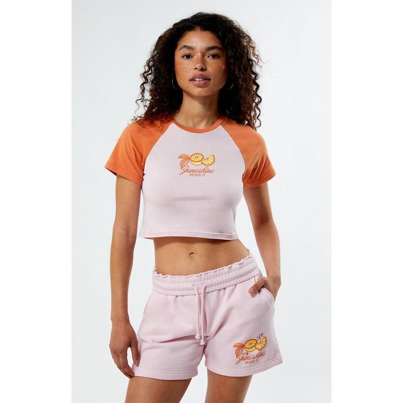 PacSun Women's Juneshine Lemons Raglan T-Shirt Hoodie, Sweatshirt | DripVista.com