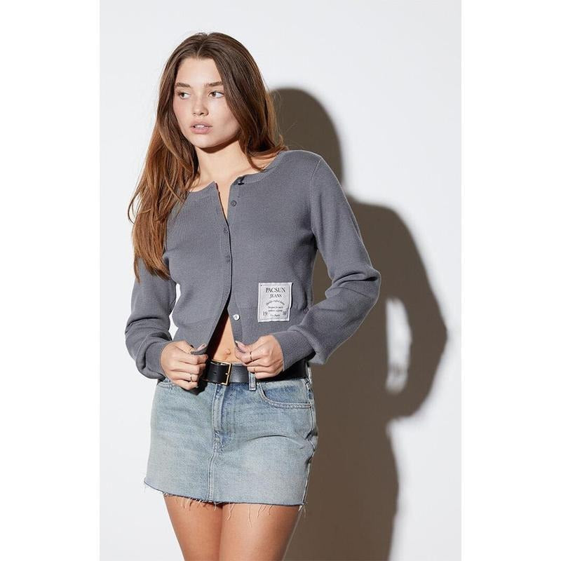 PacSun Women's Kenzie Button Front Cardigan T-Shirts, Hoodie, Sweatshirt | DripVista.com