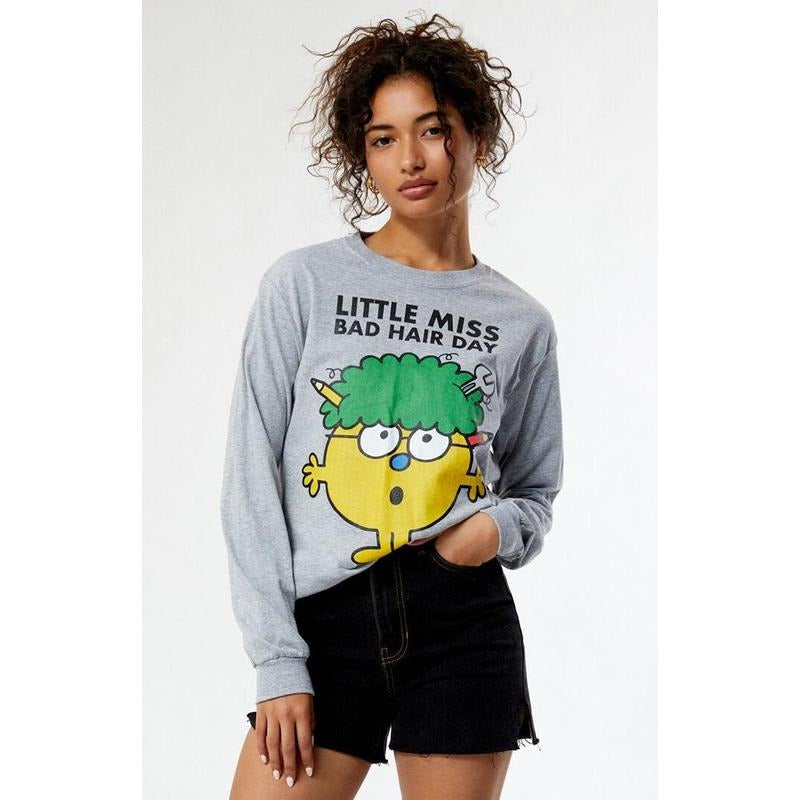 PacSun Women's Little Miss Bad Hair Day T-Shirt Hoodie, Sweatshirt | DripVista.com