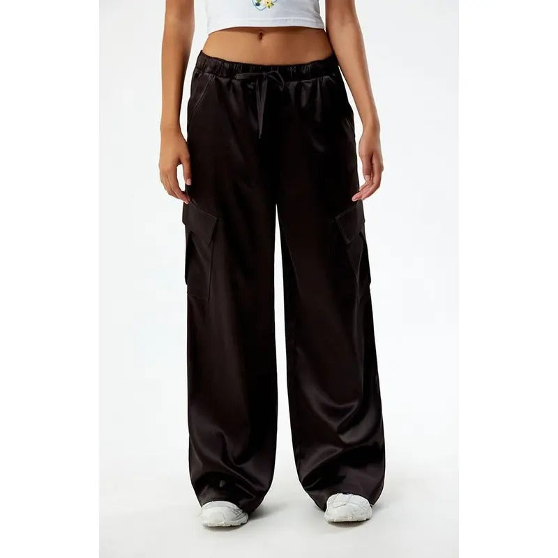 PacSun Women's Low Rise Cargo Parachute Pants T-Shirts, Hoodie, Sweatshirt | DripVista.com