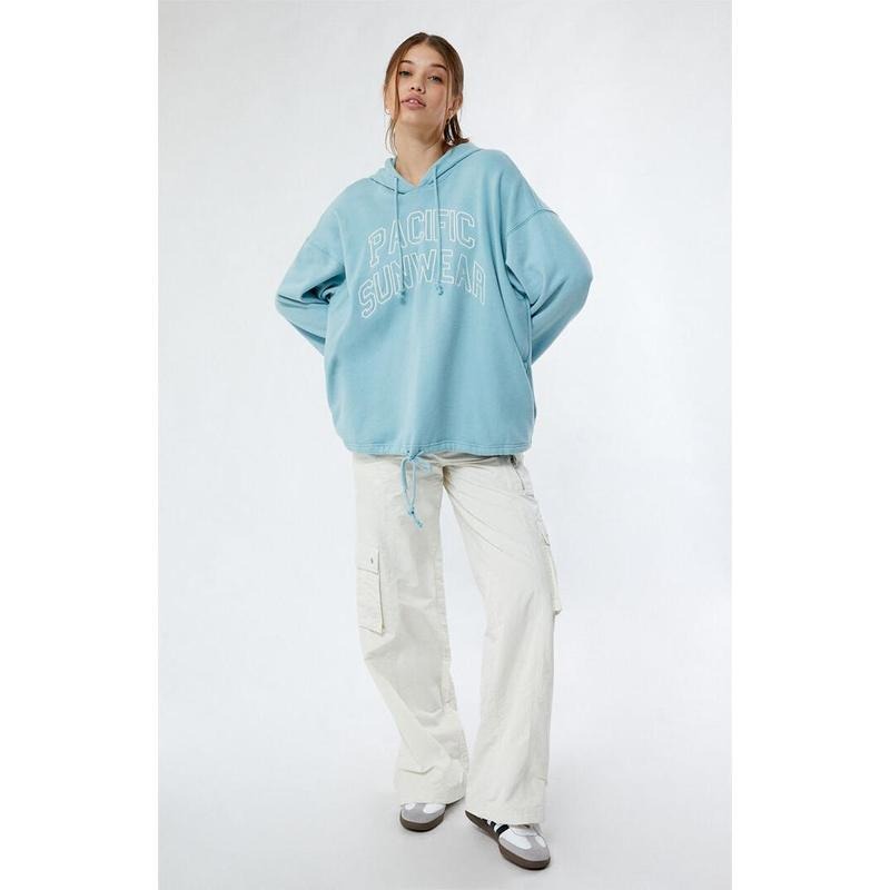 PacSun Women's Pacific Sunwear Embroidered Hoodie T-Shirts, Sweatshirt | DripVista.com