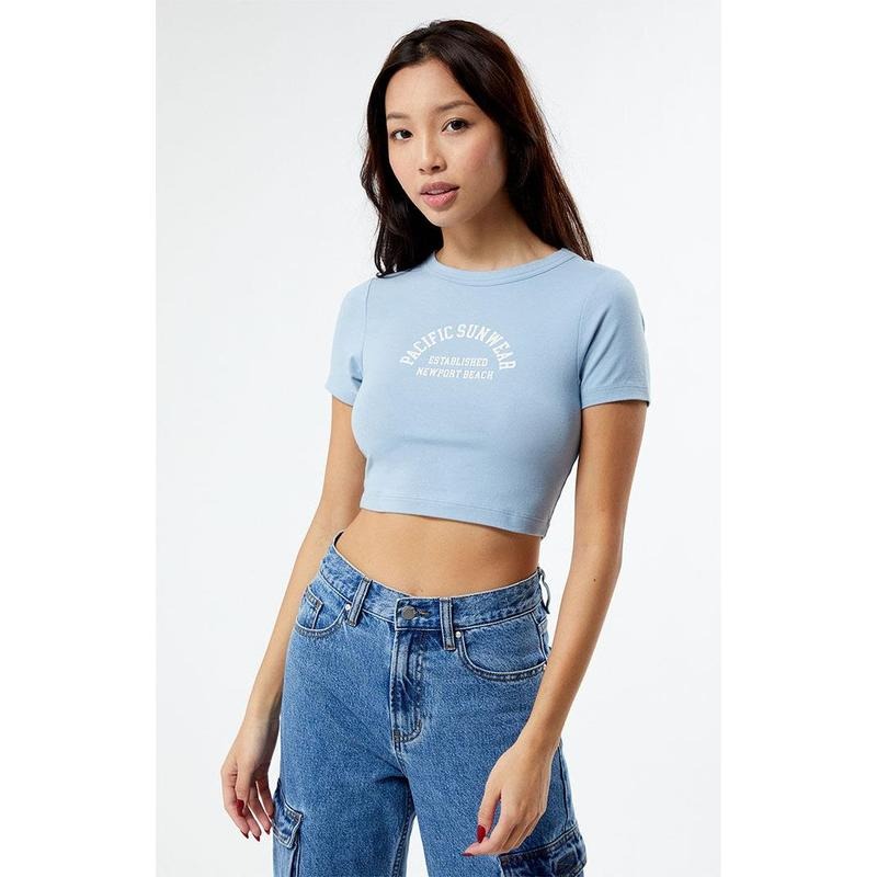 PacSun Women's Pacific Sunwear Newport Beach Baby T-Shirt Hoodie, Sweatshirt | DripVista.com