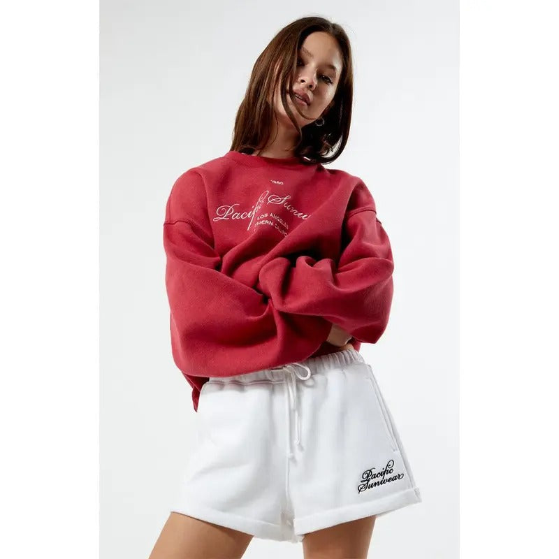 PacSun Women's Pacific Sunwear Rolled Sweat Shorts T-Shirts, Hoodie, Sweatshirt | DripVista.com