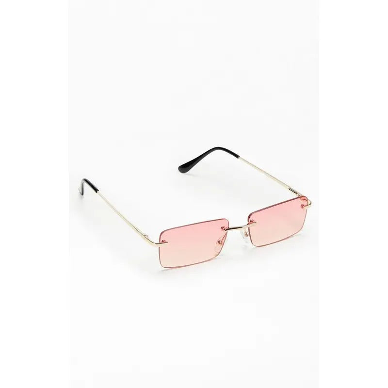 PacSun Women's Pink Metal Square Sunglasses T-Shirts, Hoodie, Sweatshirt | DripVista.com