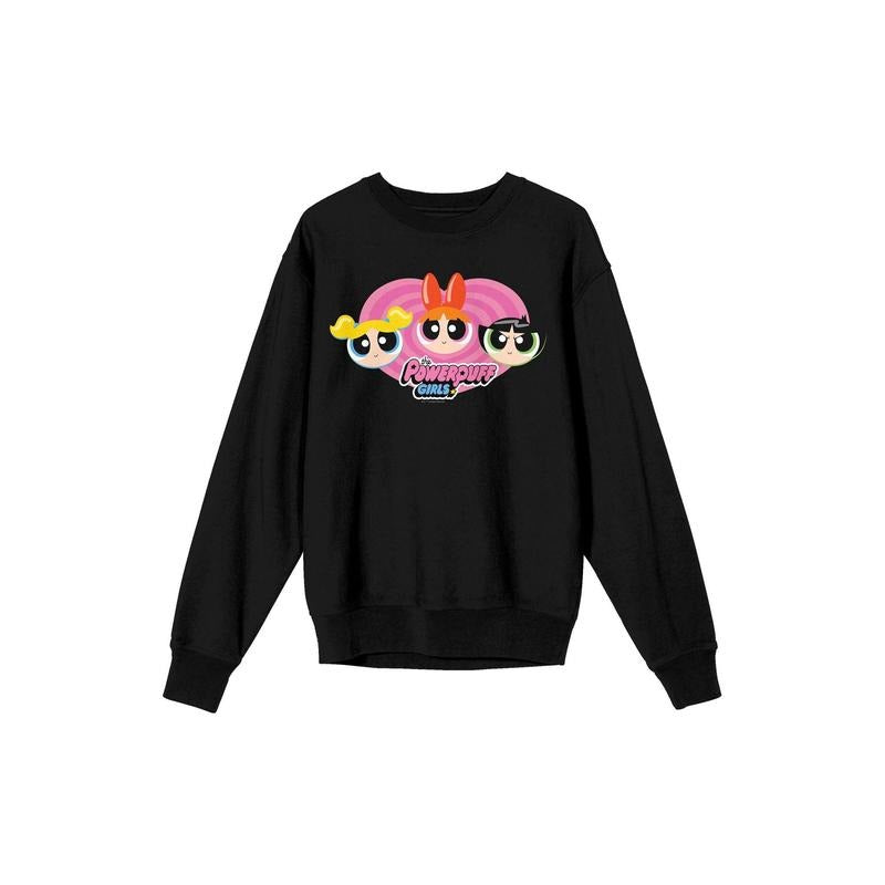 PacSun Women's Powerpuff Girls Pink Heart Crew Neck Sweatshirt T-Shirts, Hoodie | DripVista.com