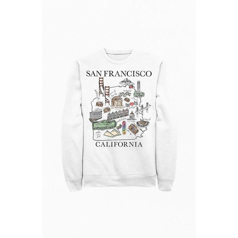 PacSun Women's San Francisco Sweatshirt T-Shirts, Hoodie | DripVista.com