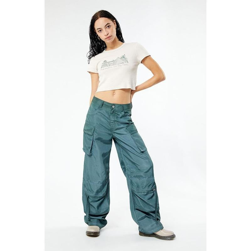 PacSun Women's Showpiece Low Rise Cargo Pants T-Shirts, Hoodie, Sweatshirt | DripVista.com