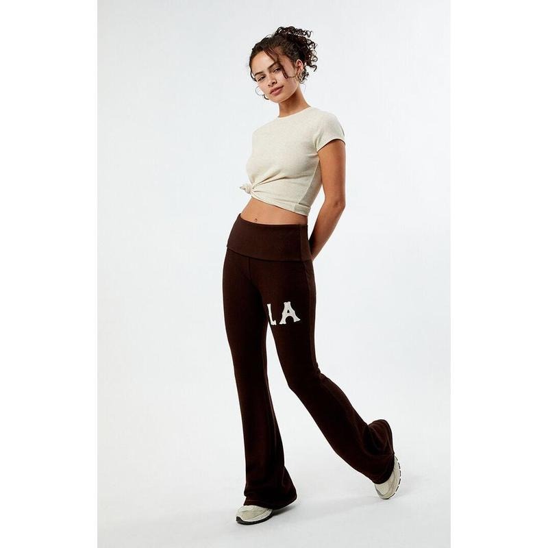 PacSun Women's Vintage Field Fold-Over Yoga Pants T-Shirts, Hoodie, Sweatshirt | DripVista.com