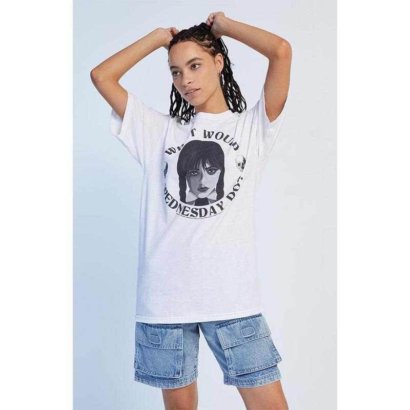 PacSun Women's What Would Wednesday Do T-Shirt Hoodie, Sweatshirt | DripVista.com