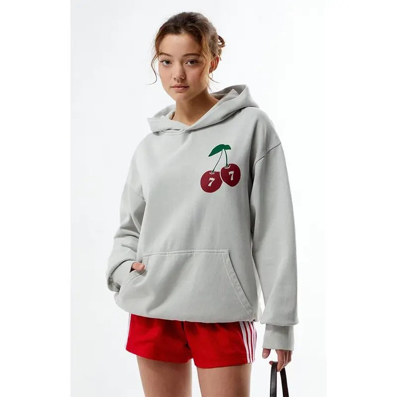 Pacsun Women's 77 Cherries Hoodie T-Shirts, Sweatshirt | DripVista.com