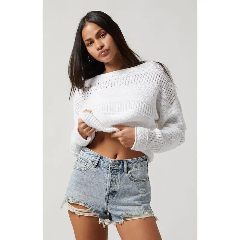 Pacsun Women's Acid Wash Ripped Button Fly High Waisted Denim Festival Shorts T-Shirts, Hoodie, Sweatshirt | DripVista.com
