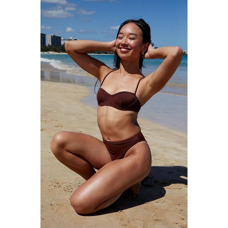 Pacsun Women's Brown Poppy Underwire Bralette Bikini Top T-Shirts, Hoodie, Sweatshirt | DripVista.com